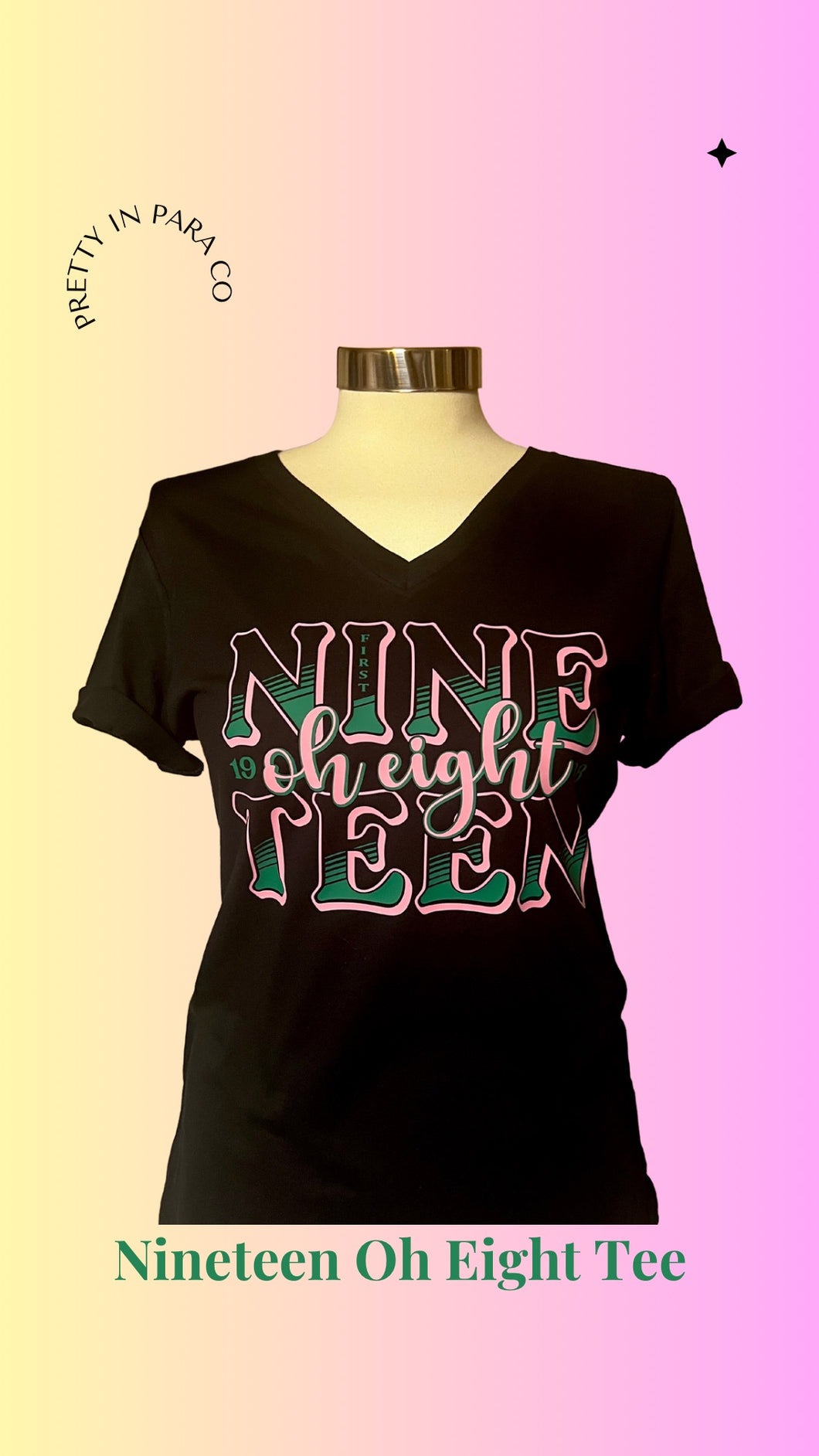 Nineteen Oh Eight Printed T-shirt