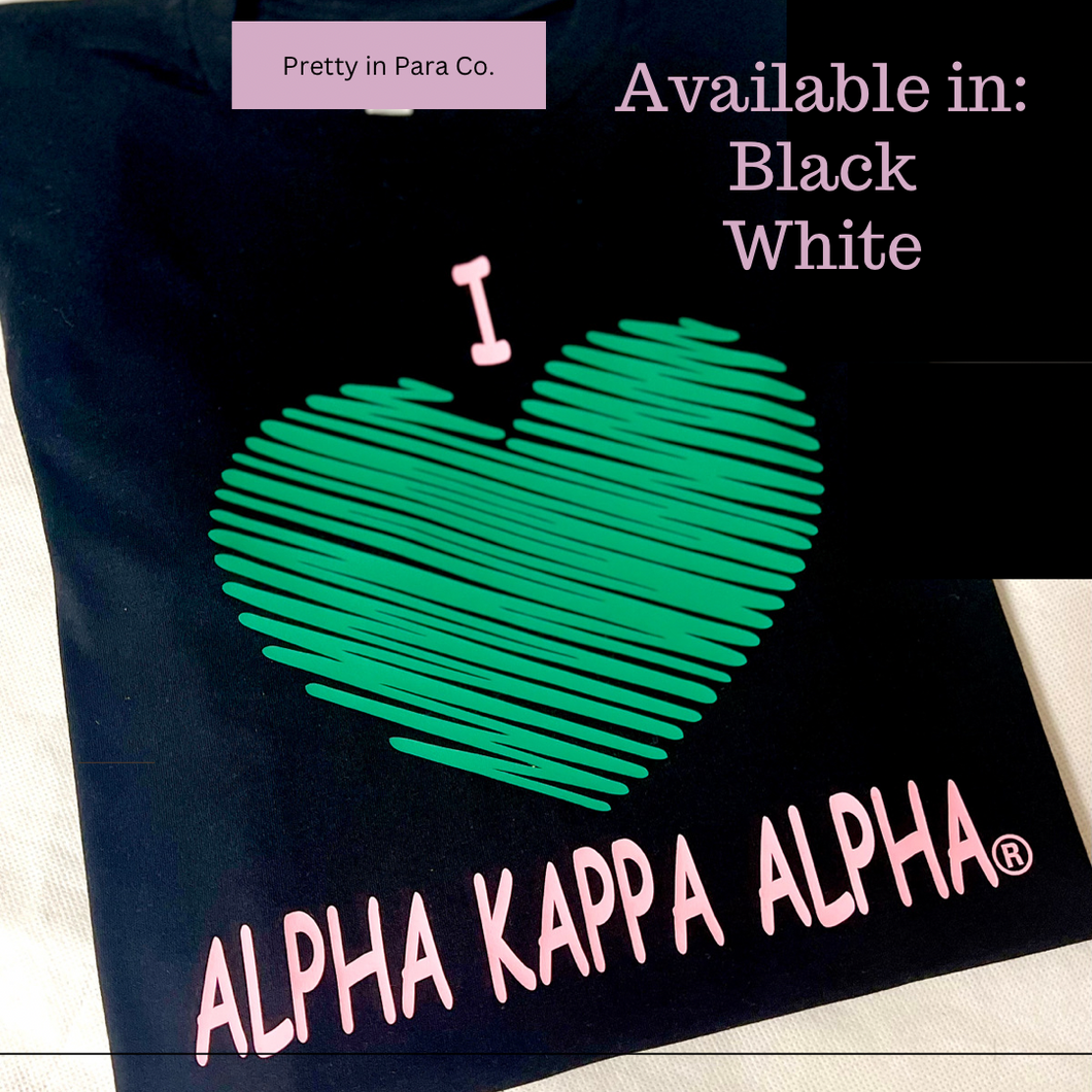 I Heart Alpha Kappa Alpha T-shirt
